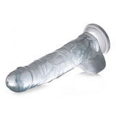 Jock Jock C-Thru Transparante Dildo - 27 cm.