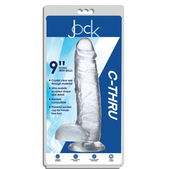 Jock Jock C-Thru Transparante Dildo - 27 cm.