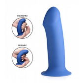 Squeeze-It Squeeze-It Dikke Dildo - Blauw