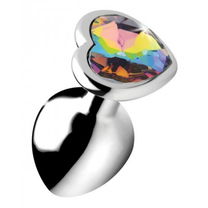 Booty Sparks Rainbow Heart Buttplug - Middel