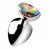 Booty Sparks Rainbow Heart Buttplug - Groot