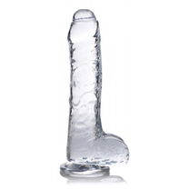 Jock Jock C-Thru Transparante Dildo - 21 cm.