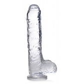 Jock Jock C-Thru Transparante Dildo - 25 cm.