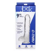 Jock Jock C-Thru Transparante Dildo - 25 cm.