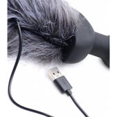 Tailz Vibrerende Anaal Plug Met Vossenstaart - Grijs