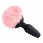 Vibrerende Anaal Plug Met Konijnenstaart - Roze Vibrerende Anaal Plug Met Konijnenstaart - Roze