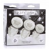 Booty Sparks Glitter Gem Anaalplug Set - Zilver