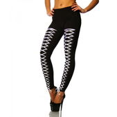Legging met corsetsluiting