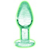 Booty Sparks Glow-in-the-Dark Anaalplug Van Glas - Small