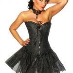 Zwart corset met burlesque patroon Zwart corset met burlesque patroon