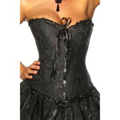 Zwart corset met burlesque patroon