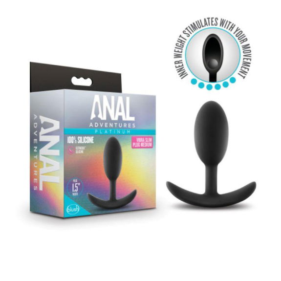 Anal Adventures Platinum - Vibra Slim Verzwaarde Anaal P Anal Adventures Platinum - Vibra Slim Verzwaarde Anaal P