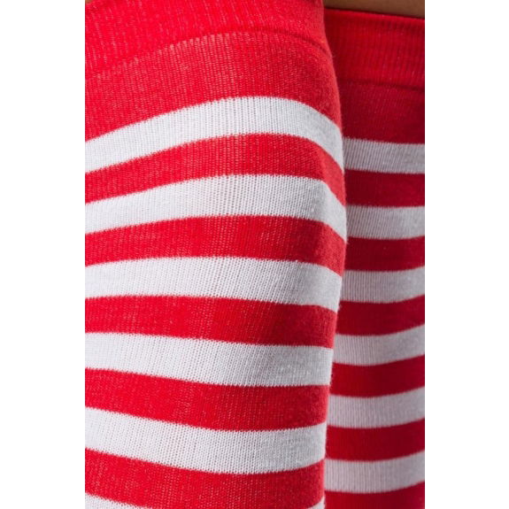 Rood-wit gestreepte overknees