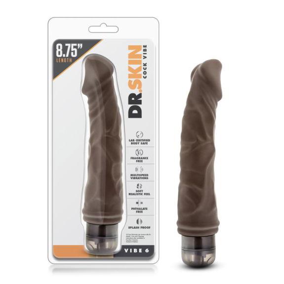 Dr Skin Dr. Skin - Cock Vibe no6 Vibrator - Chocolate