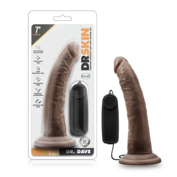 Dr. Skin - Dr. Dave Vibrator Met Zuignap Dr. Skin - Dr. Dave Vibrator Met Zuignap