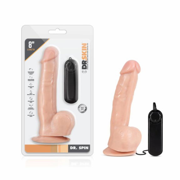Dr. Skin - Dr. Spin Realistische Dildo Met Zuignap 22 cm Dr. Skin - Dr. Spin Realistische Dildo Met Zuignap 22 cm