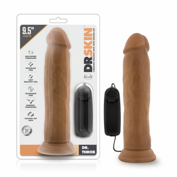 Dr. Skin - Dr. Throb Vibrator Met Zuignap 24 cm Dr. Skin - Dr. Throb Vibrator Met Zuignap 24 cm
