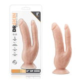 Dr Skin Dr. Skin - Dubbele Dildo 21 cm - Vanilla