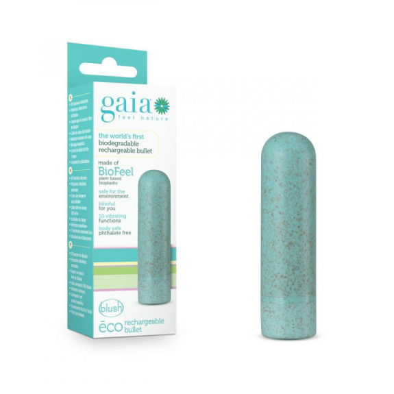 Gaia Gaia Eco Oplaadbare Bullet Vibrator - Blauw