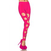 Roze legging met uitsparingen