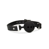Noir Noir - Siliconen Ball Gag Met Luchtgaten - Zwart