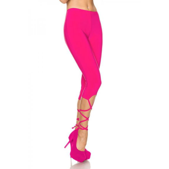 Roze legging met veters
