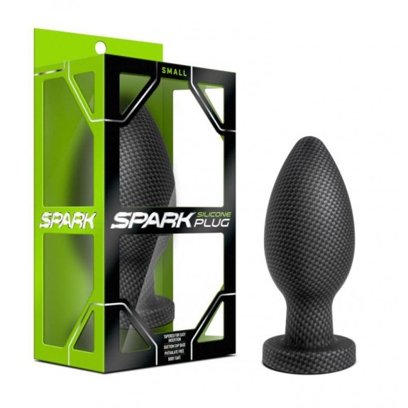 Spark Spark - Siliconen Anaal Plug Carbon Fiber - Small