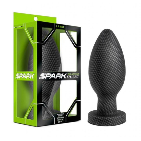 Spark Spark - Siliconen Anaal Plug Carbon Fiber - Large