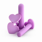 Wellness Wellness - Siliconen Vagina Dilator Set - Paars