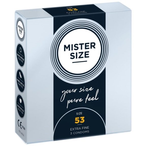 Mister Size MISTER.SIZE 53 mm Condooms 3 stuks