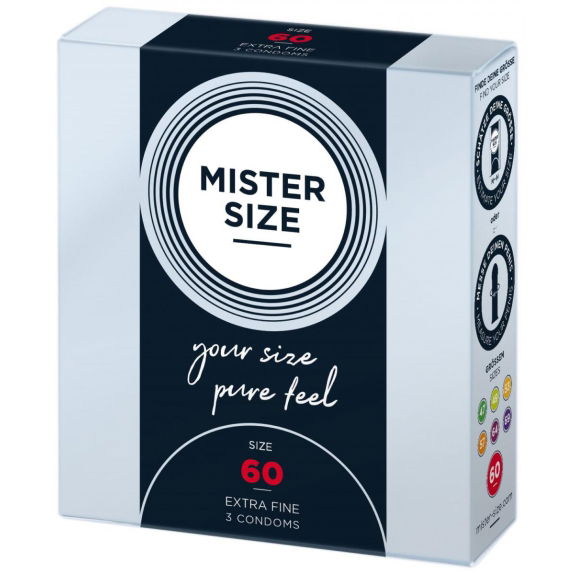 Mister Size MISTER.SIZE 60 mm Condooms 3 stuks