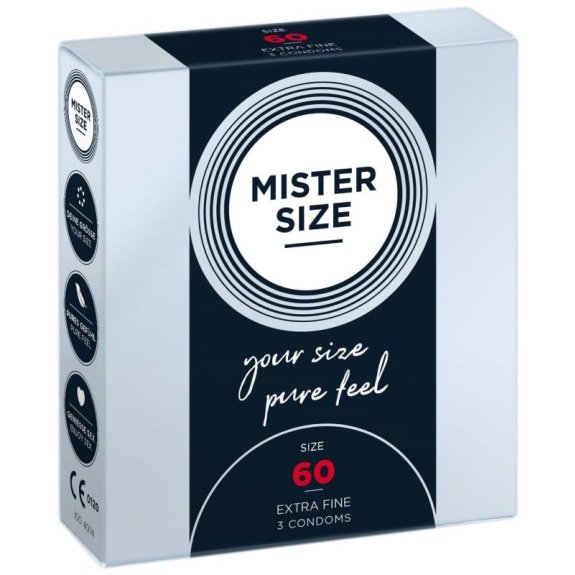 Mister Size MISTER.SIZE 60 mm Condooms 3 stuks