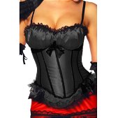 Burlesque corset zwart