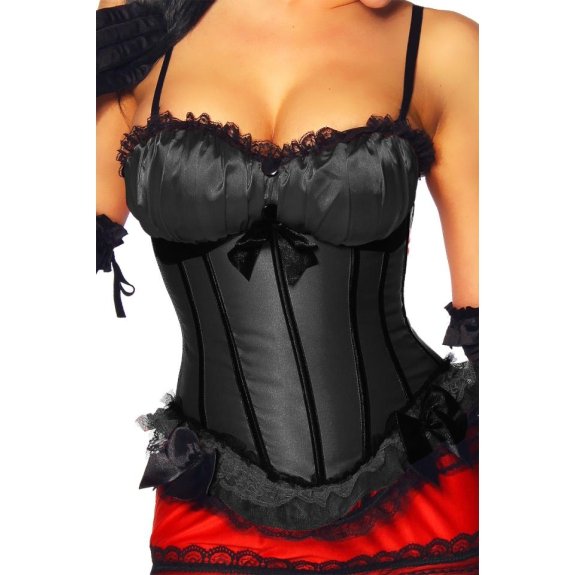 Burlesque corset zwart