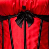 Rood- zwart Burlesque corset