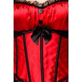 Rood- zwart Burlesque corset