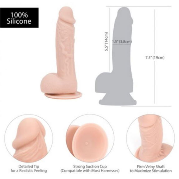 Addiction Addiction - Mark Dildo Met Zuignap - 19 cm