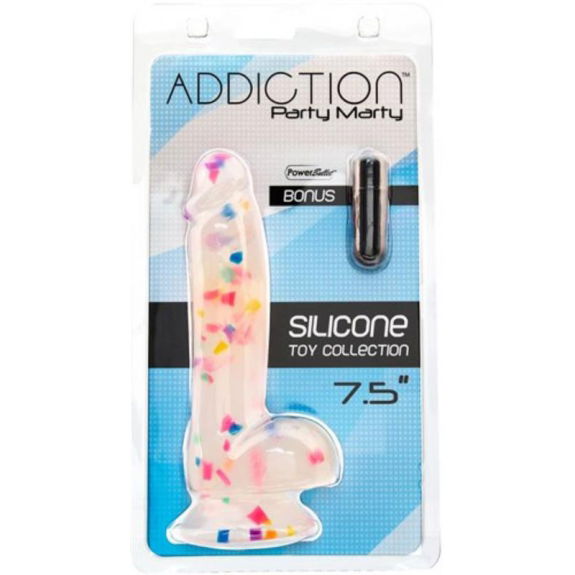 Addiction Addiction - Party Marty Confetti Dildo - 18 cm