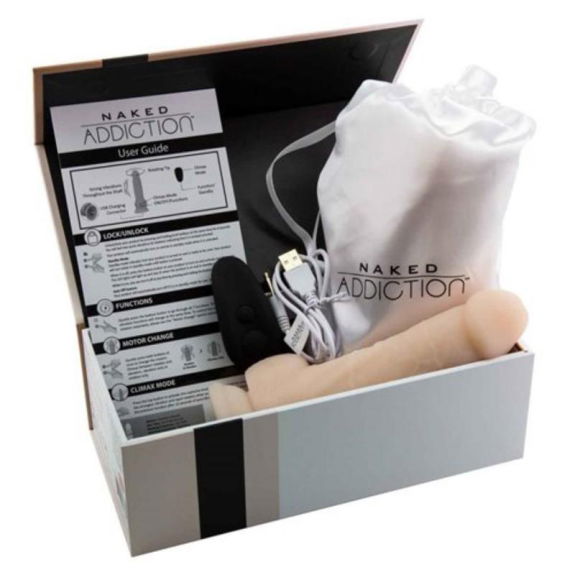 Naked Addiction - Realistische Roterende Dildo Met Afsta