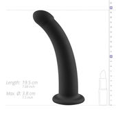 No-Parts No-Parts - Parker Dildo 19.5 cm - Zwart
