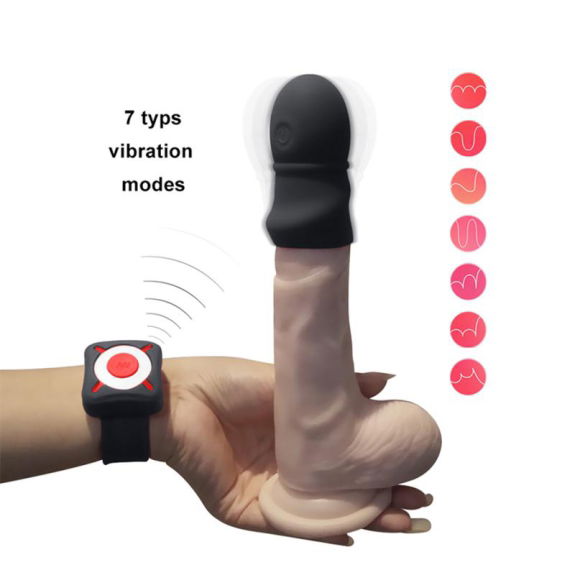 OTOUCH - Super Striker Verlengende Penis Sleeve Met Vibr