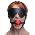 Kinky Verstelbaar Harnas Met blinddoek En Ballgag
