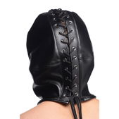 Strict Bondage Hoofd Masker Met Rits Aan De Voorkant
