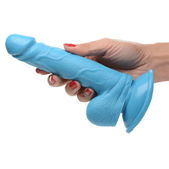 Pop Peckers Poppin Dildo 16,5 cm - Blauw