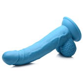 Pop Peckers Poppin Dildo 19 cm - Blauw