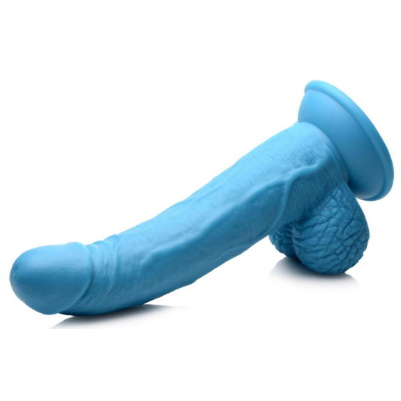 Pop Peckers Poppin Dildo 19 cm - Blauw