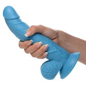 Pop Peckers Poppin Dildo 19 cm - Blauw