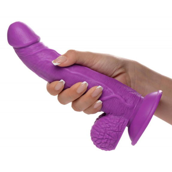 Pop Peckers Poppin Dildo 19 cm - Paars