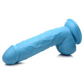 Pop Peckers Poppin Dildo 20 cm - Blauw
