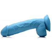 Pop Peckers Poppin Dildo 20 cm - Blauw